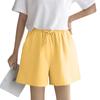 Women's Solid Color Linen Cotton Hemp Casual Sports Casual Shorts Pants
