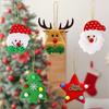 15pcs Cartoon Christmas Elk Snowman Pendant Happy New Year Decoration
