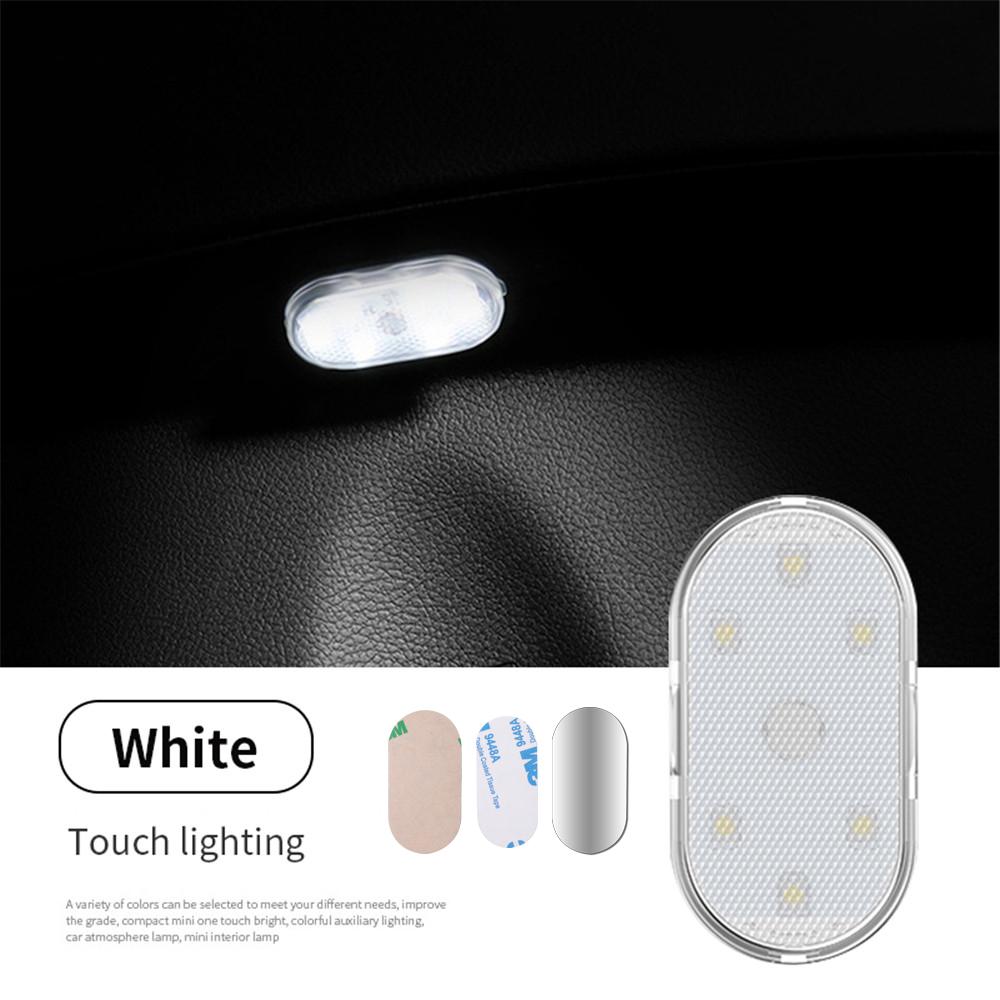 High Brightness LED Touch Light USB Charging Car Interior Lighting Magic Sticker Ambient Lamp With Strobe Mode For Multi-color