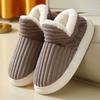 Cotton Slippers Velvet Home Non-slip Confinement Shoes Indoor Warm Shoes Women's Cotton Shoes Men's