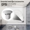 Chrome Finish Shower Drain Cover Easy Installation Dip Cup Fast-Flow Drainage British Standard Replacement Trap Cover