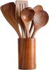 Desirable Kitchen Tool Made of Natural Acacia No Glue Dug from Block Rice Soup Cooking Box Included Tool Set Tool 5-piece Set, Wood, Wood, Scoop,