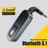 Bluetooth 5.1 Audio Receiver Transmitter 3.5MM 3.5 AUX With Mic Stereo Music Wireless Adapter For  PC TV Car Speakers