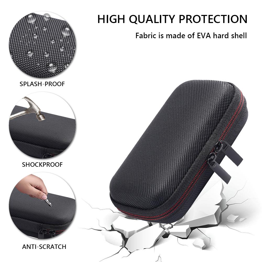 EVA Hard Carrying Case Shockproof Travel Carry Bag with Mesh Pocket & Hand Rope for Anbernic RG28XX Retro Handheld Game Console