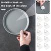 10Pcs Storage Hook Self-Adhesive Picture Hanger Easy Installation Hanging Hooks for Home Decorations