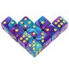 Premium Quality Square Corner Dot D6 Dice Set for Table Board Gaming - 12mm Mixed Color, Pack of 10