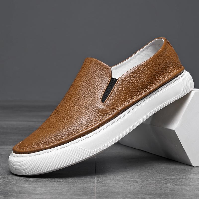 2024 Men Casual Shoes Genuine Leather Loafers Office Shoes for Men Driving Moccasins Comfortable Slip On Party Fashion Shoes Men