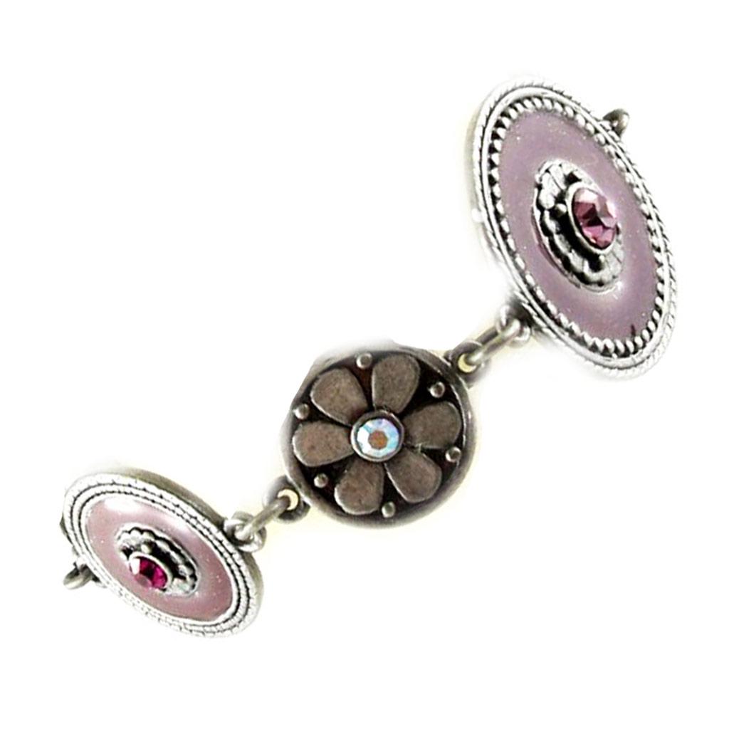 Les Trésors De Lily [E2567] - Designer Bracelet 'Byzance' Purple Gray