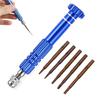 Pin Vise Hand Resin Precision Manual Craft Tool Drill, Quiet, Drill, Drill, (Blue)