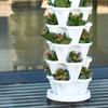 Plant Pot Vertically Stackable Space-Saving PP Strawberry Herb Planter for Gardening