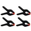 Spring Clamp - ZEAICOS - Set of 4 - 5.1 Cm - Hard Plastic - Black