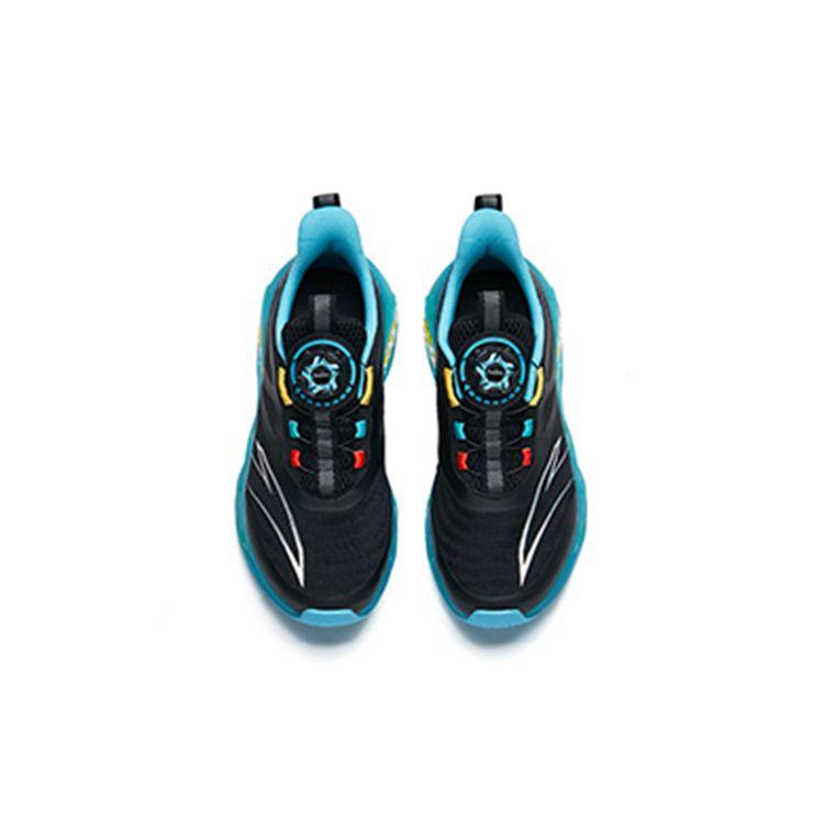 Anta Kids Capsule Shock Absorbing Wear Resistant Breathable Low Top Running Shoes Kids Running Shoes Black Blue 312225511-7