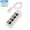 USB 2.0 Hub Multiport USB Splitter Power Adapter 4/7 Port Multi Extender Fast Charger Cell Phone Charger