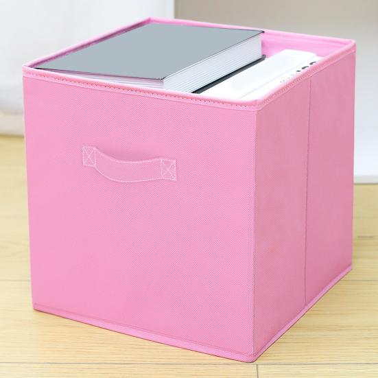 Fabric Storage Cube with Handle Large Capacity Easy Access Foldable Heavy-Duty Toys Clothes
