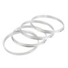 Make Your Car Stand Out Aluminum Hub Centric Rings  4pcs Set  64 1mm Car To 73 1mm Wheel Bore  Silver Color  Unique Appearance