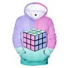 Fashion 3D Rubik's Cube Print Man Woman Hoodie Casual Pullover Pop Singer Men's Sweatshirt Oversized Tops Spring Autumn Clothes