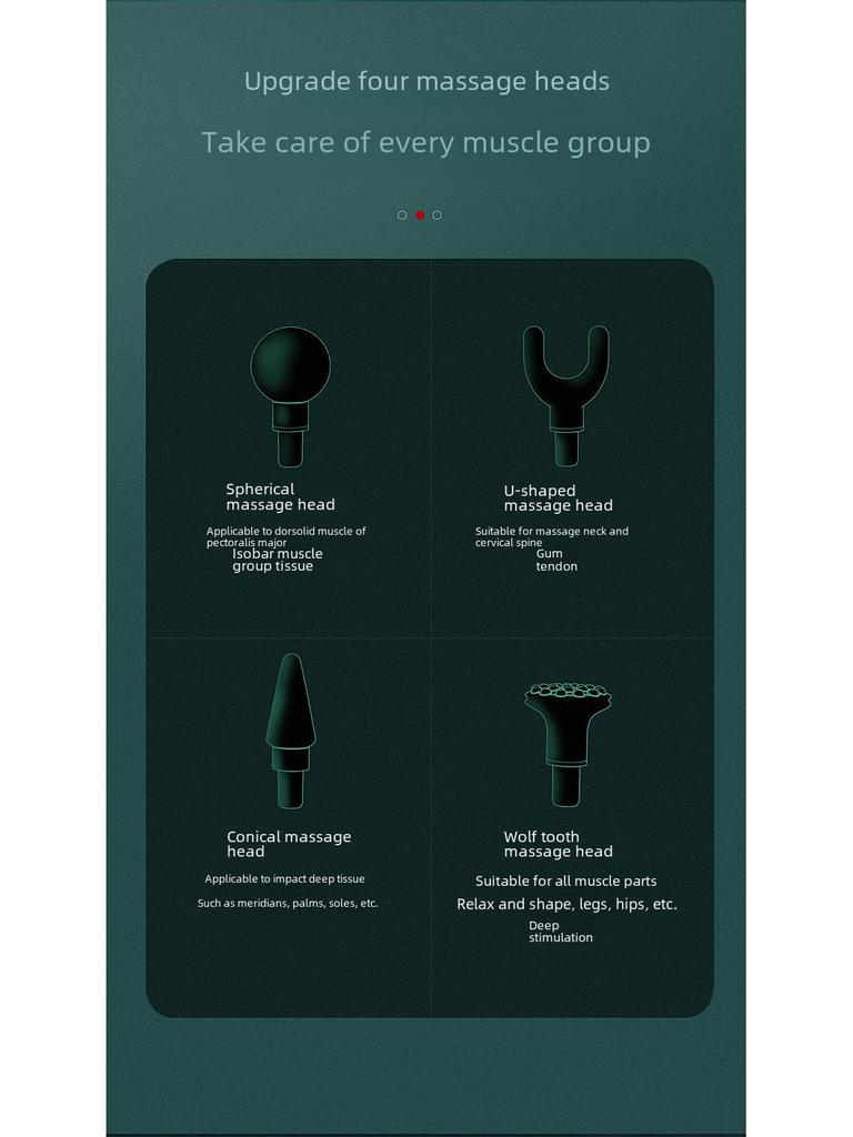 Mini LCD Portable Muscle Massage Gun for Health and Fitness