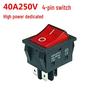 40A 250VAC High-Current Spot Welder Switch, Four-Pin Two-Position, Lighted Boat-Shaped Rocker Switch KCD4