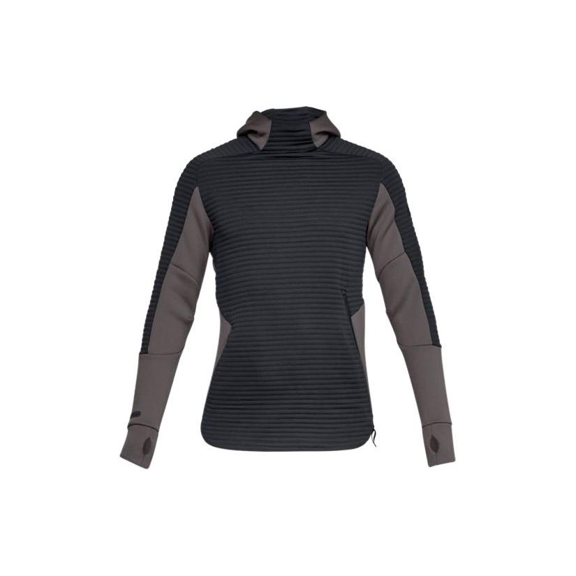 Under Armour Color Block Hoodie Sweatshirt Men Tops New-Earth-Grey 1320699-716