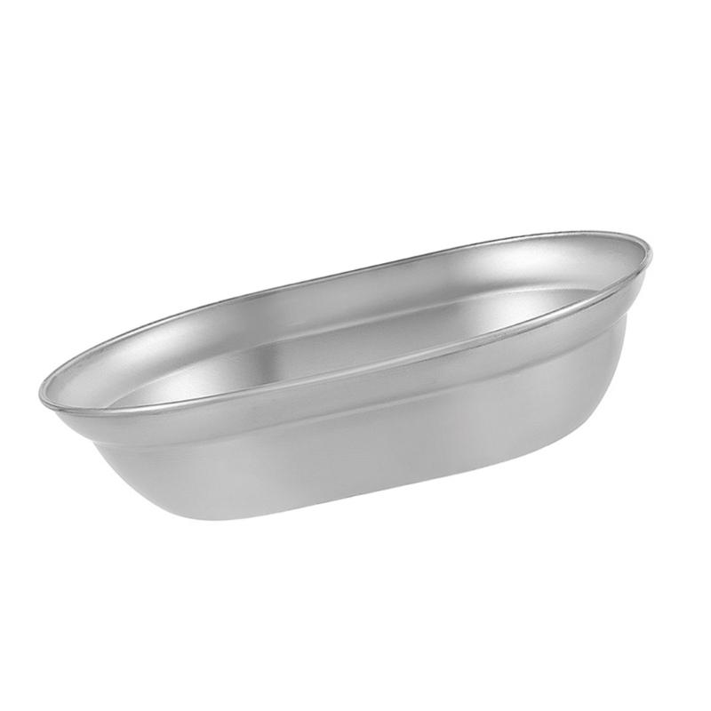 New Elegant Meal Dish 304Stainless Steel Serving Plate Dinner Plate Soup Plate Suitable for Entertaining and Daily Use