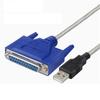 USB To DB25 Female Parallel Port Printer Cable for Desktop Computers