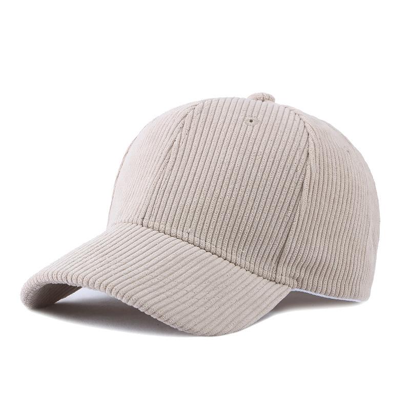Warm Hat Women Autumn Winter Corduroy Baseball Cap Solid Color Outdoor Sports Cap Snapback Hat Ponytail Panama Cap Visor Hats