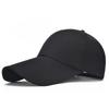4.33 Inch Extended Brim Baseballl Hat Solid Adjustable Dad Hat Outdoor Sport Hat Sun Protection Hats