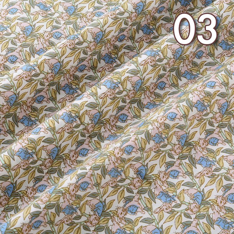100*150cm Pastoral Style Small Floral Printed Cotton Fabric Summer Thin Flower Fabric For DIY Dress Patchwork Sewing Accessories
