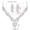 Imitation Pearl Short Necklace Earrings Jewelry Set Prom Party Accessory