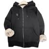 Women's Winter Lining Padded Thickened Jacket Plus Size Loose Hooded Warm Jacket