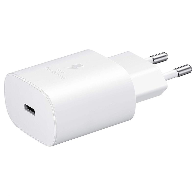 Charger 25W EU/US Power Adapter For Samsung Galaxy S22 S23 S21 S20 A72 A53 A33 A52 A32 F52 Type C Cable Super Fast For Samsung Galaxy S10 S9 S8
