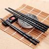 10Pairs Japanese Chopsticks Reusable Non-Slip Alloy Food Serving Chop Sticks Kitchen Accessories
