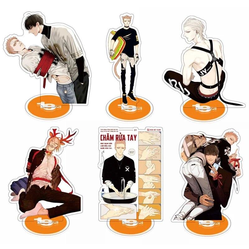 Hot Anime 19 Days Acrylic Figure Stand Model Toys Old Xian Hetian Jian Yi Character Model Desk Decor Cosplay BL Fans Collestive