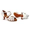 Professional Women Latin Dance Shoes Salsa Ballroom Dancing Shoes Indoor Middle Heel 5cm