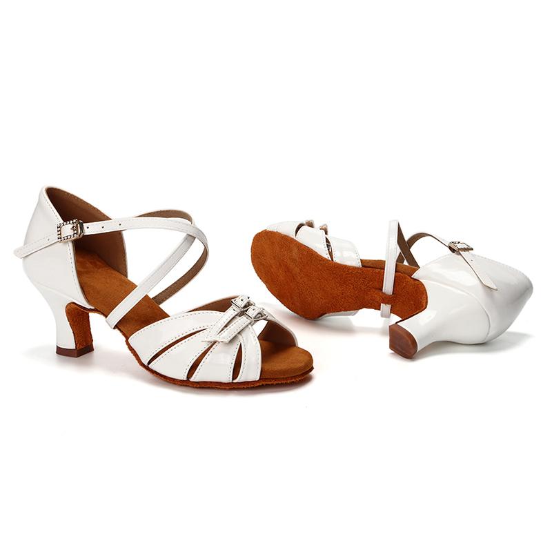 Professional Women Latin Dance Shoes Salsa Ballroom Dancing Shoes Indoor Middle Heel 5cm