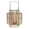 Bougeoir - DKD Home Decor - Métal Bambou - 30 X 30 X 32 Cm - Intérieur - Mixte