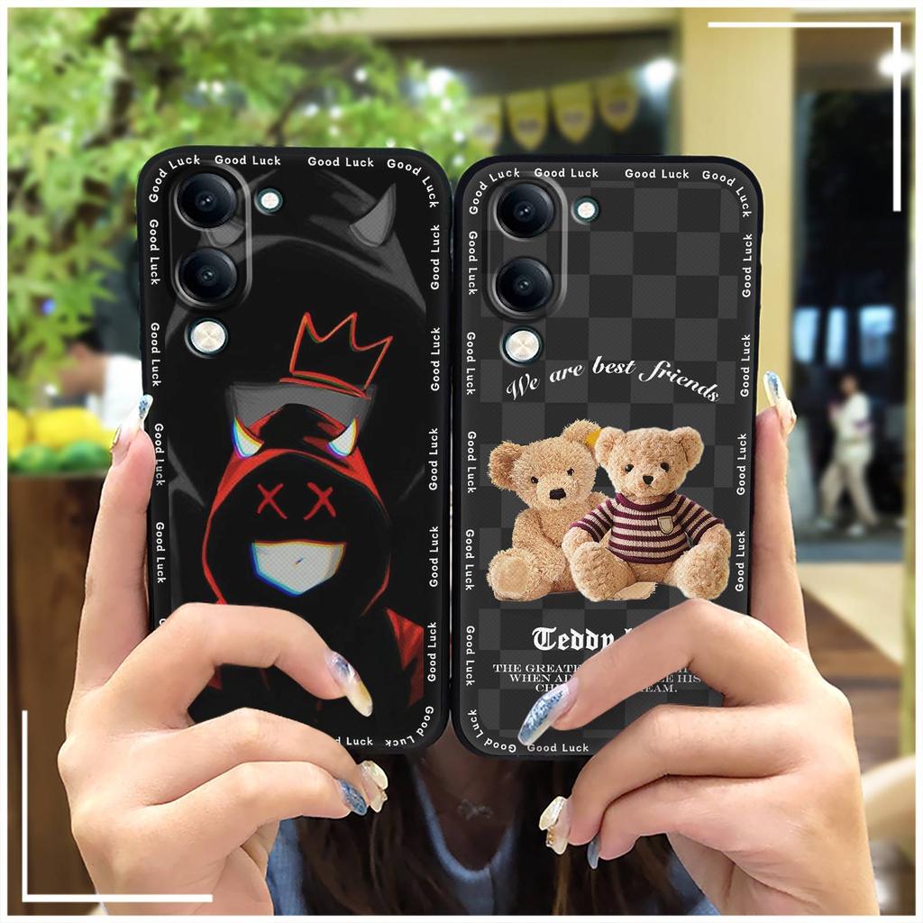 Anti-knock Cartoon Phone Case For VIVO Y04 4G/Y29S Graffiti Silicone Dirt-resistant Soft Case Shockproof Full Wrap TPU