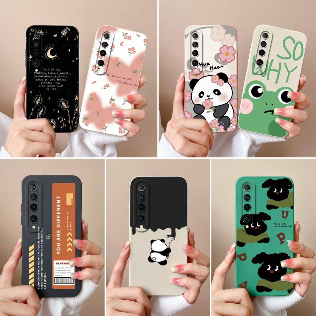 For Xiaomi Mi 10 11 Lite NE 10i 10T 11T 11X Pro Phone Case Cover Small Floral Pattern Shockproof Liquid Soft Silicone Anti Slip For Xiaomi Shell Capas