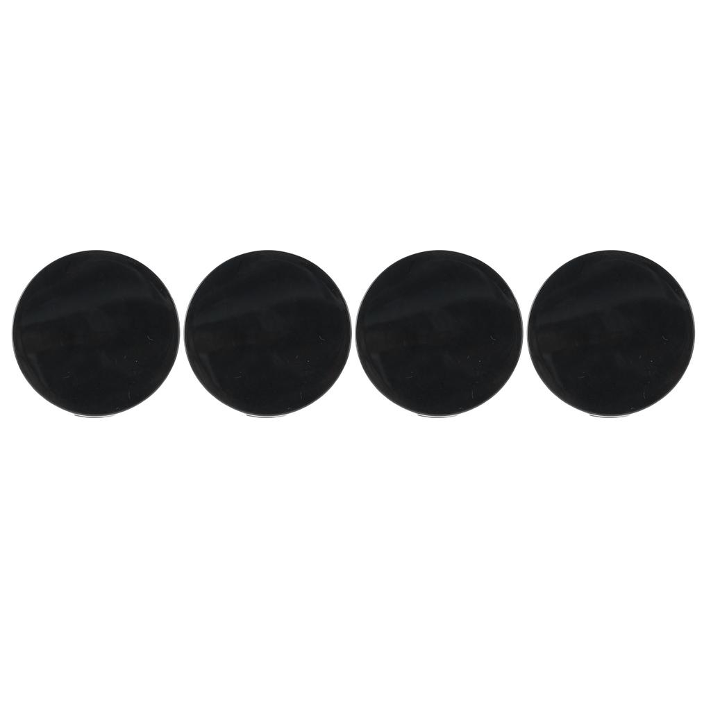 4PCS 65MM 2.6 Inch Wheel Center Caps Anti Falling Fastening 62.2mm ID Universal Hub Center Cover Black
