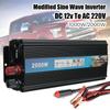12V DC To 220V AC with USB Charger Univesal Modified Sine Wave Inverter Power Inverter Car Voltage Converter 1000W 2000W