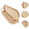 Rattan Wall Shelf Floating Decoration Dining Room Organization Picture Frame Holder Organizer