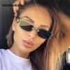 Fashion Retro Square Sunglasses Woman Brand Vintage Travel Small Rectangle Sun Glasses For Female Metal Punk Style Oculos De Sol