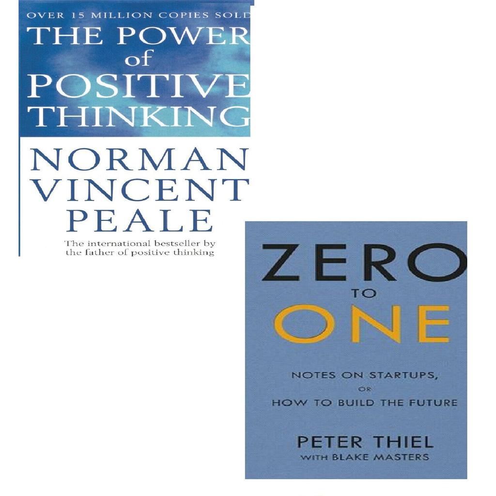 Zero To One & The Power of Positive Thinking Paperback Combo