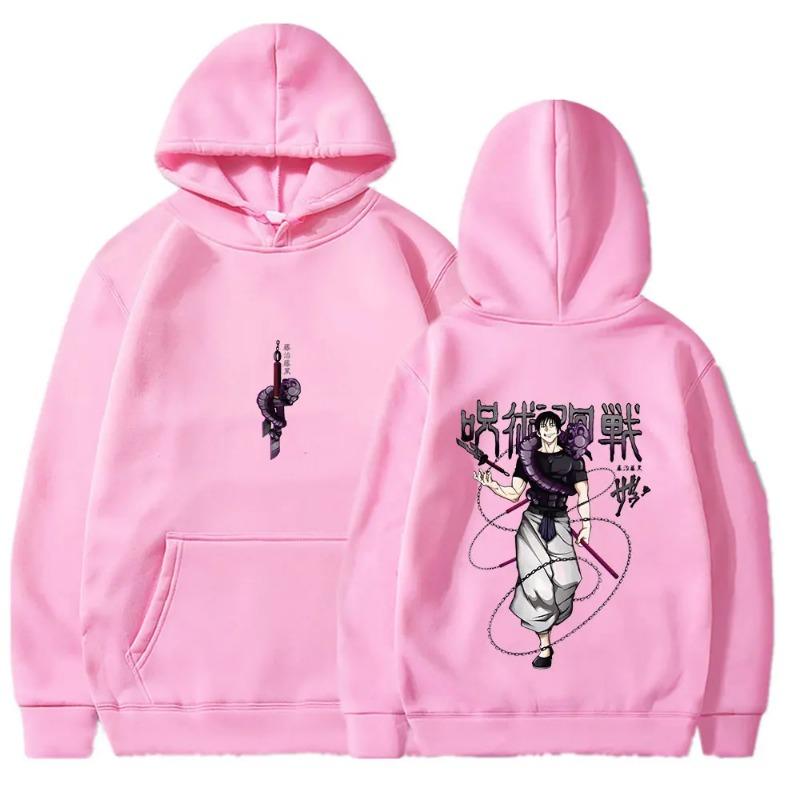 Jujutsu Kaisen Anime Hoodies Women Fushiguro Toji Print Hooded Sweatshirts Hip Hop Streetwear Gothic Pullover Hoodies & Sweatshirts Unisex