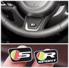 3D Raise S R Sport Logo Car Steering Wheel Emblem Badge Sticker Decals For XF XE XJ F-Type F-Pace E-Pace I-PACE