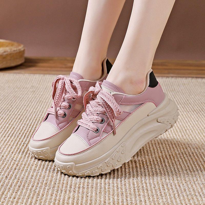 Retro Women Shoes Spring Platform Shoes Casual Sneakers Versatile Fashion Designer Shoes High Quality Women Sneakers 2024