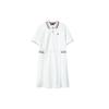 New Short Sleeved Dresses Women's White F11W121310FWT