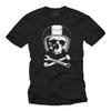 Garage Motorcycle T Shirt With Skull Helmet