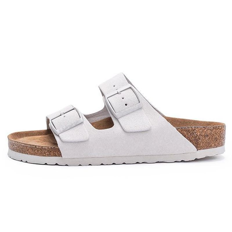 Spring and Summer Footwear Plus Size Flat Slippers Retro Belt Buckle Sandals Women's Shoes