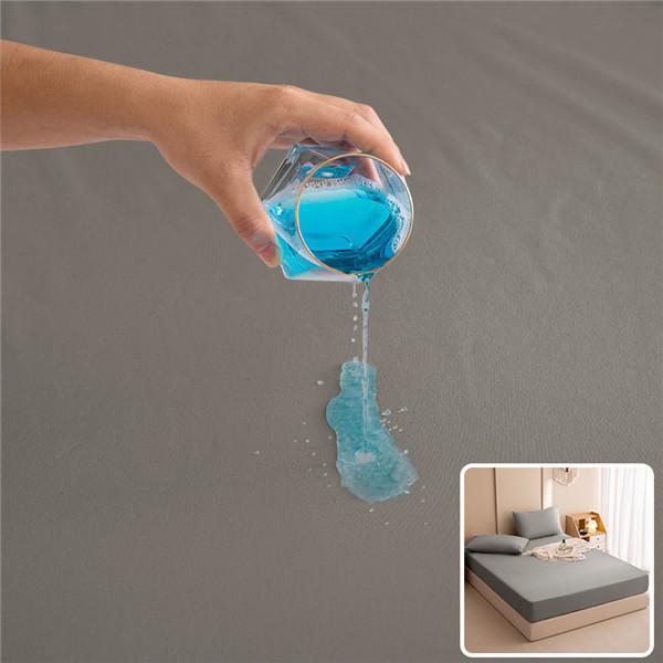 Elastic Band Fitted Bed Sheet Waterproof Bed Mattress Protector Pad Bed Double Couple Bedspread Multi Size Bed Sheet